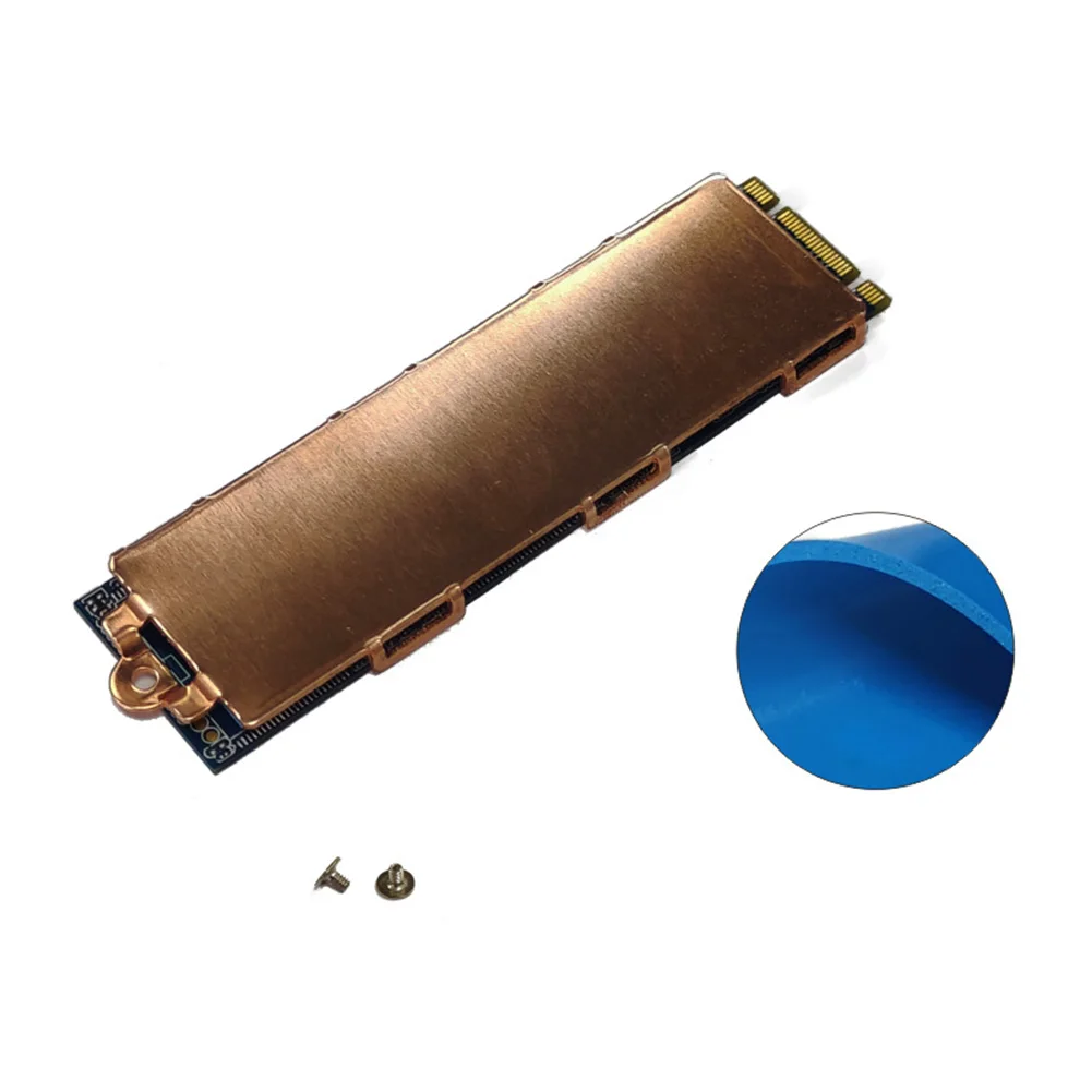 Copper M.2 SSD Cooler Radiator with Thermal Silicone Pad Metal Solid State Hard Disk Cooler Replacement Parts Laptop Accessories
Copper M.2 SSD Cooler Radiator with Thermal Silicone Pad Metal Solid State Hard Disk Cooler Replacement Parts Laptop Accessories