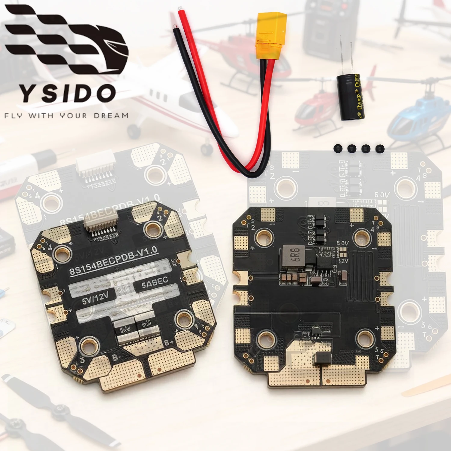 Плата распределения питания YSIDO 400A RC FPV 8S PDB для одного ESC, для радиоуправляемых моделей, FPV дронов, квадрокоптеров, самолетов с фиксированным крылом, запчасти для модернизации
Плата распределения питания YSIDO 400A RC FPV 8S PDB для одного ESC, для радиоуправляемых моделей, FPV дронов, квадрокоптеров, самолетов с фиксированным крылом, запчасти для модернизации