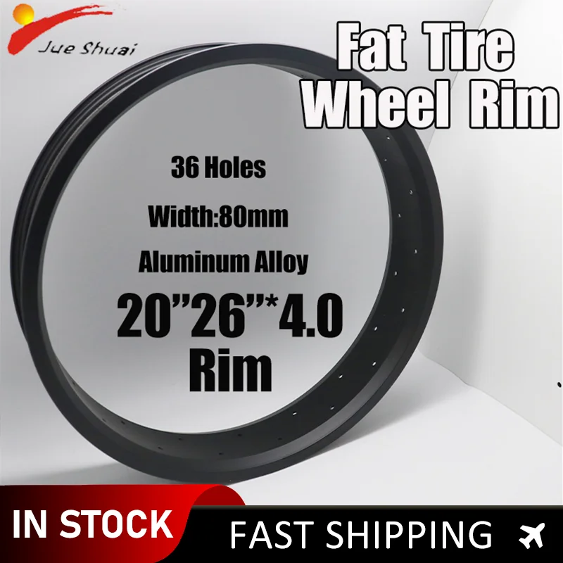 20'' 26'' 4.0 Fat Tire Rim for Mountain Bike Accessories 36 Holes Snow Tire Electric Bike Fat Wheel Rim Alluminum Alloy Material
20'' 26'' 4.0 Fat Tire Rim for Mountain Bike Accessories 36 Holes Snow Tire Electric Bike Fat Wheel Rim Alluminum Alloy Material