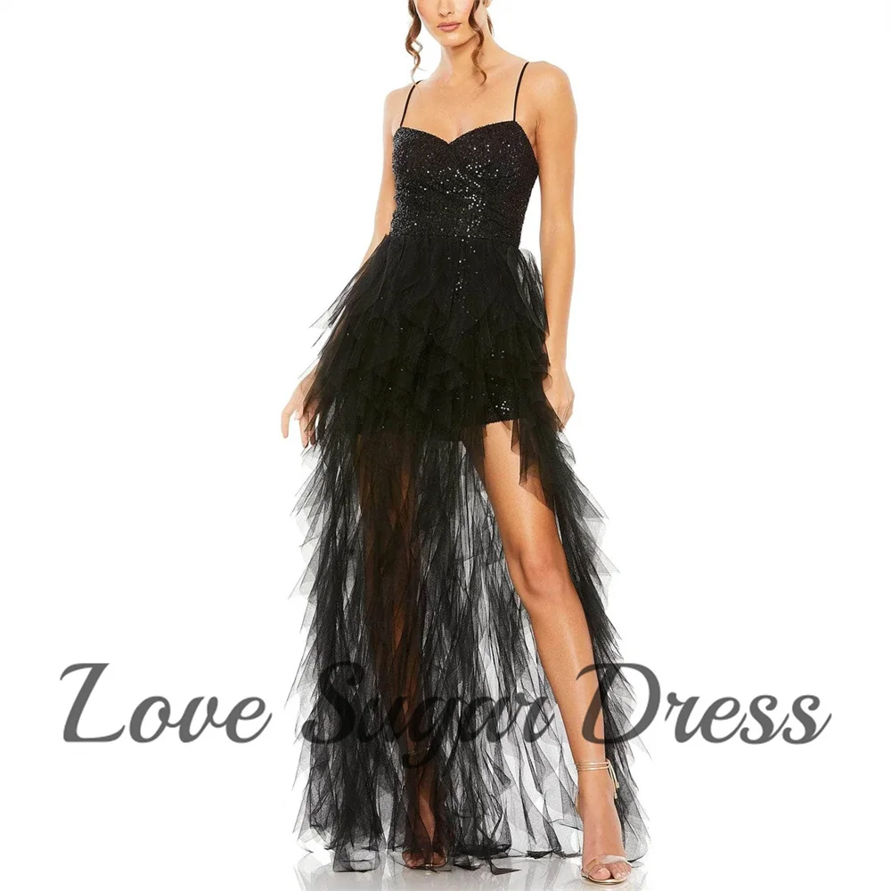 Black Sequin Evening Dresses For Women Sexy A Line Slit Prom Dress V Neck Spaghetti Strap Formal Party Gowns платье вечернее
Black Sequin Evening Dresses For Women Sexy A Line Slit Prom Dress V Neck Spaghetti Strap Formal Party Gowns платье вечернее
