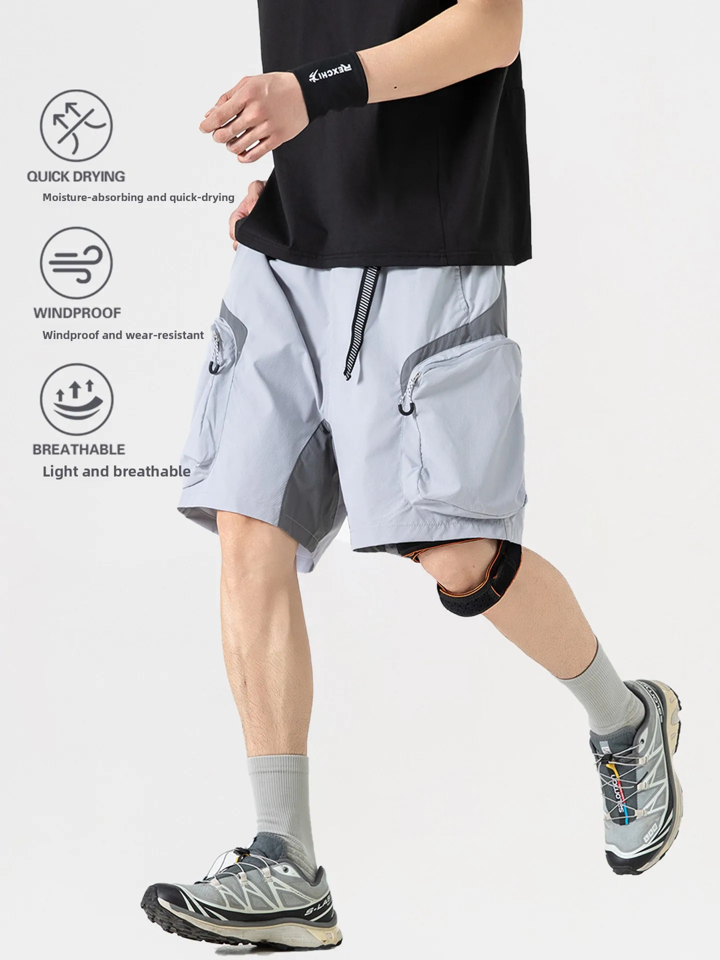 Outdoor Lightweight Qui Dry Hiking orts Men's Casual Workwear Five-Quarter Beach Pants ex Summer American Color Blo
Outdoor Lightweight Qui Dry Hiking orts Men's Casual Workwear Five-Quarter Beach Pants ex Summer American Color Blo