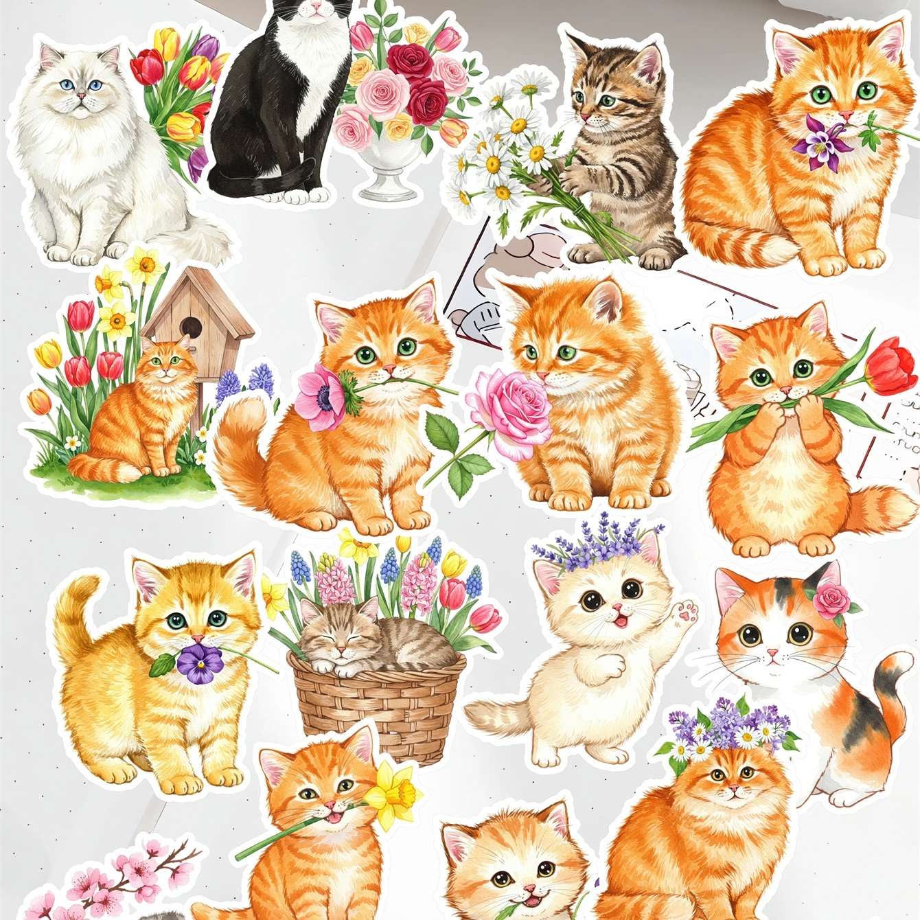 20pcs Creative Kawaii Self-made Cute cat Stickers/ Beautiful Stickers /decorative Sticker /DIY Craft Photo Albums stationary
20pcs Creative Kawaii Self-made Cute cat Stickers/ Beautiful Stickers /decorative Sticker /DIY Craft Photo Albums stationary