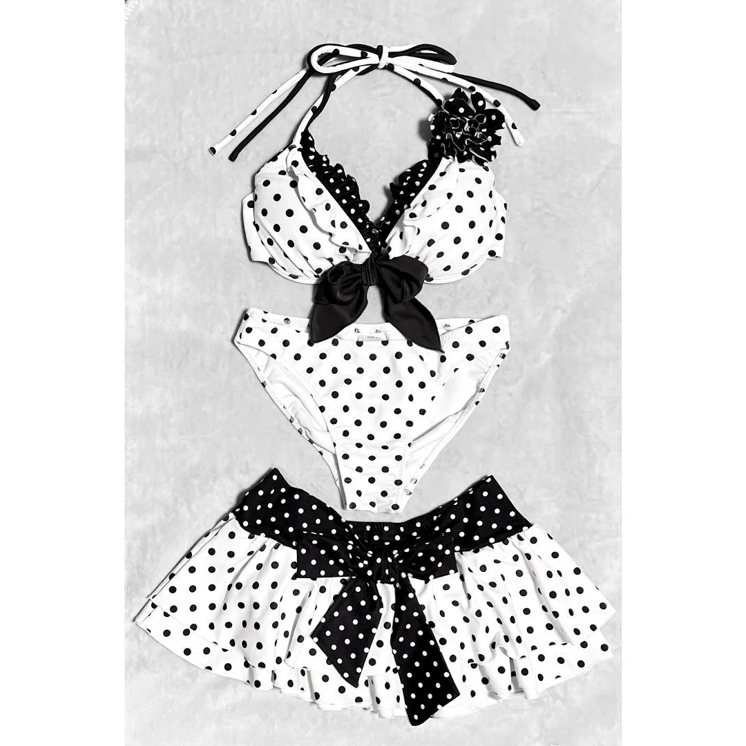 Drunk Sugar Women Polka Dot 3 Piece Set Halter Neck Bow Tie Lace Up Top and Skirt Outfit INS Cute Sexy Daily Party Matching Suit
Drunk Sugar Women Polka Dot 3 Piece Set Halter Neck Bow Tie Lace Up Top and Skirt Outfit INS Cute Sexy Daily Party Matching Suit
