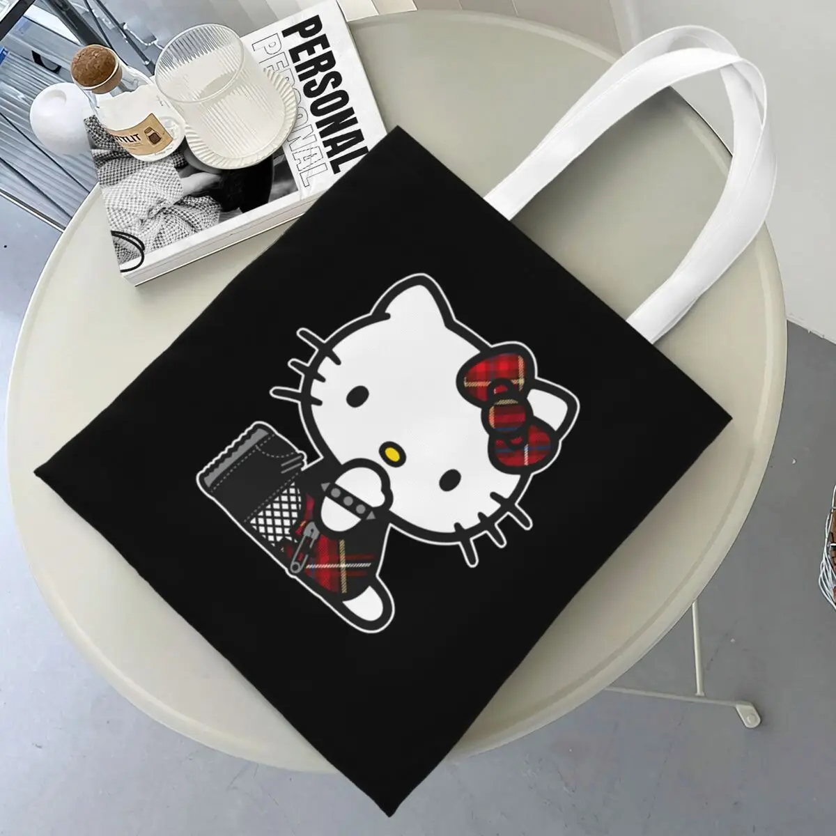 Холщовая большая сумка Hello Kitty в стиле панк, многоразовые повседневные сумки большой вместимости для унисекс
Холщовая большая сумка Hello Kitty в стиле панк, многоразовые повседневные сумки большой вместимости для унисекс