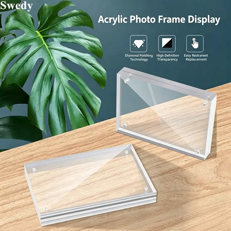 10 Pieces 4x6cm / 6x9cm Acrylic Picture Photo Frame Block Magnetic Frameless Menu Price Label Sign Holder Display Stand
10 Pieces 4x6cm / 6x9cm Acrylic Picture Photo Frame Block Magnetic Frameless Menu Price Label Sign Holder Display Stand