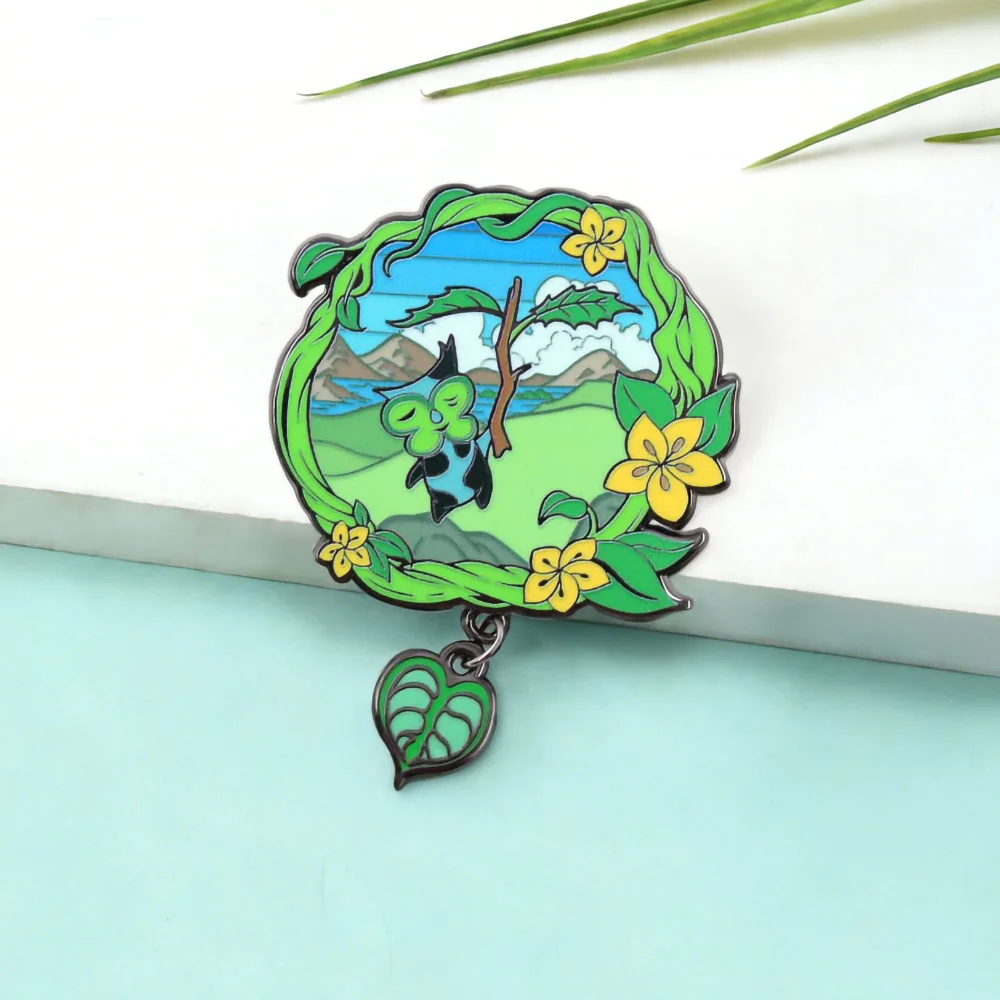 Korok Seed Enamel Badge Cute Forest Sprite Yahaha Brooch with Heart-shaped Leaf Pendant Game Collectible Accessory Fan Gift
Korok Seed Enamel Badge Cute Forest Sprite Yahaha Brooch with Heart-shaped Leaf Pendant Game Collectible Accessory Fan Gift