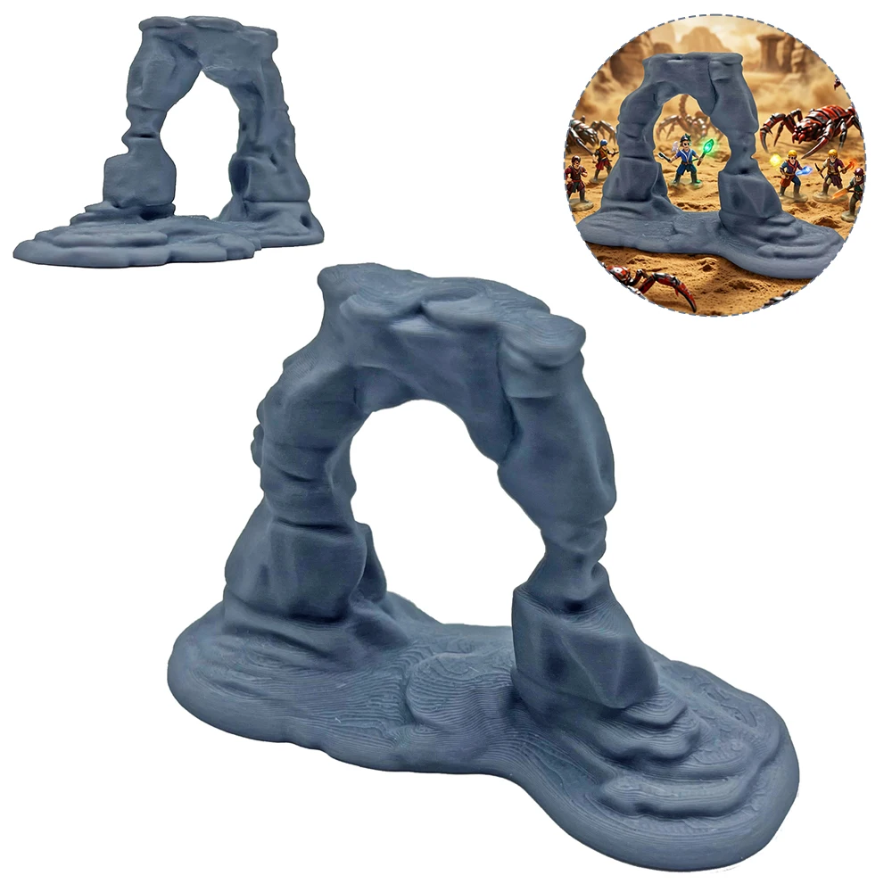 Rocky Hill Arch Scatter Terrain With Rocky Outcrops Cliff Cave Entrance for DnD/RPG Tabletop Wargaming Miniature Terrain Scenery
Rocky Hill Arch Scatter Terrain With Rocky Outcrops Cliff Cave Entrance for DnD/RPG Tabletop Wargaming Miniature Terrain Scenery