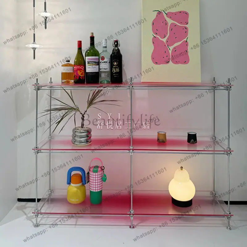 Modern Simple Clothing Store Acrylic Floor Display Rack Stainless Steel Shelf
Modern Simple Clothing Store Acrylic Floor Display Rack Stainless Steel Shelf