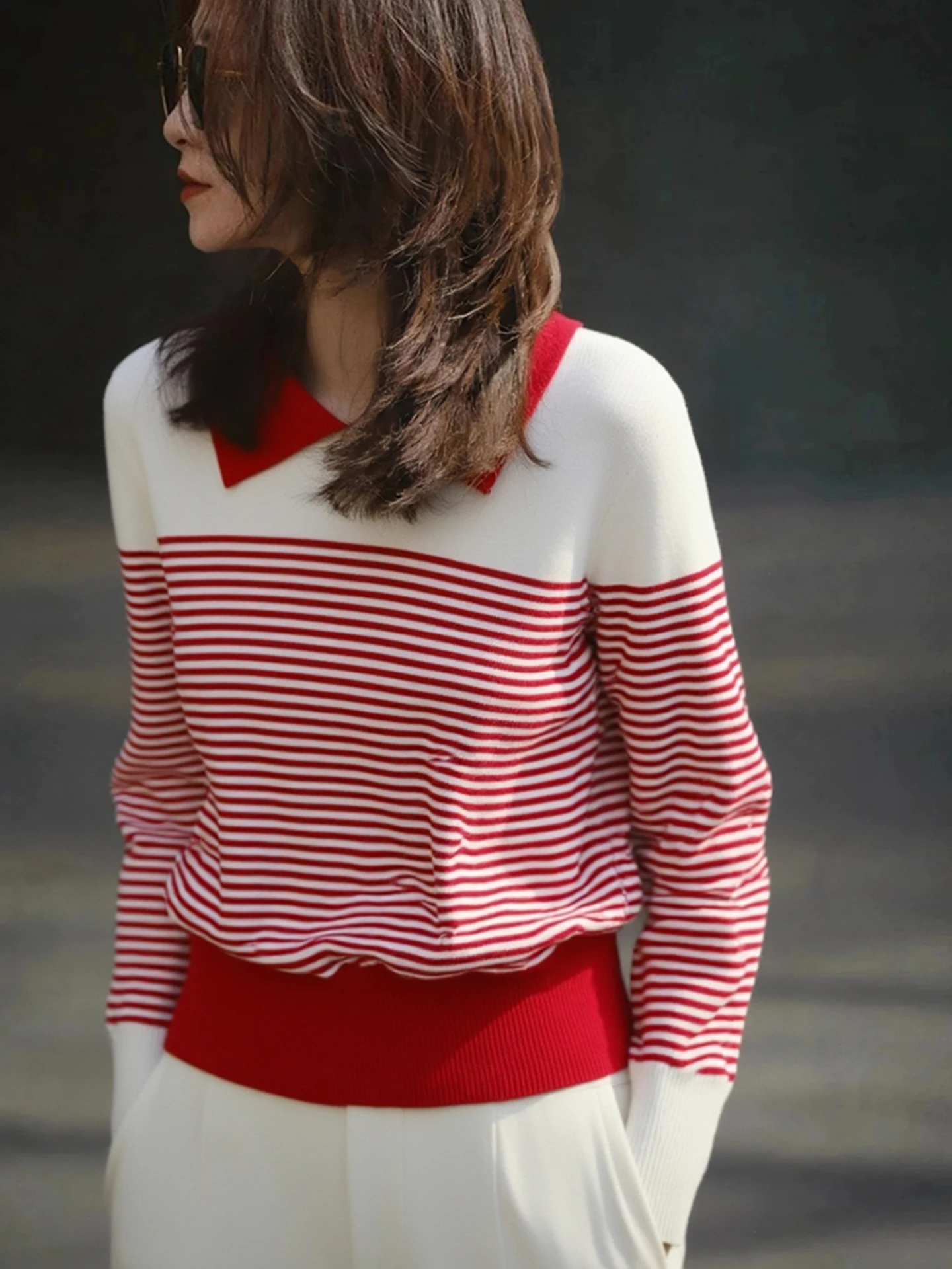 Ele Knitted Sweater Stripe Color Blo Long Sve round Ne Winter f Zip Versatile Personali Korean Sle Casual Wear
Ele Knitted Sweater Stripe Color Blo Long Sve round Ne Winter f Zip Versatile Personali Korean Sle Casual Wear