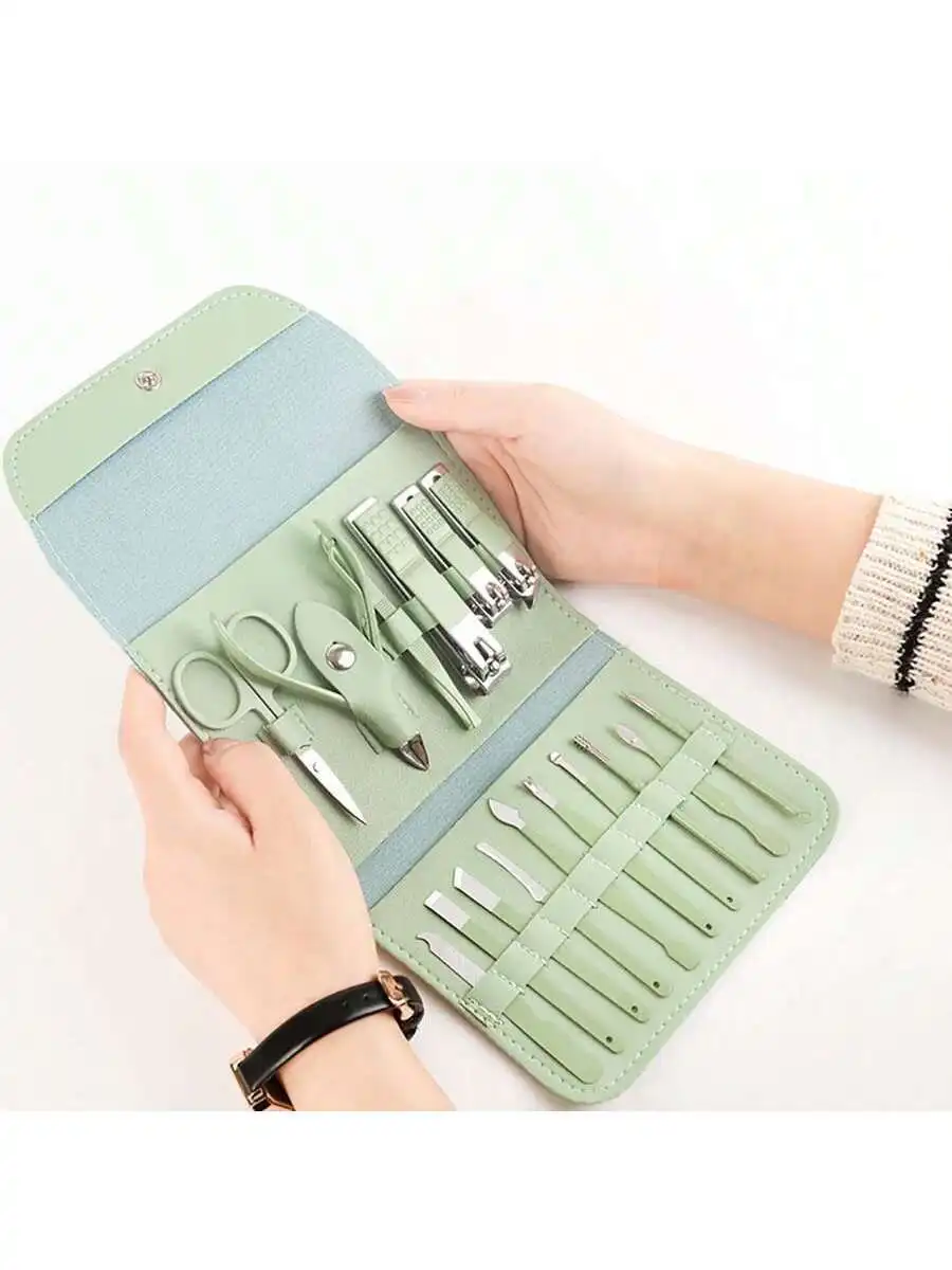 16pcs Manicure Kit With Portable Travel Case, Cuticle Clippers, Cutter And Professional Nail Toe Care Set, Travel Beauty Groomin
16pcs Manicure Kit With Portable Travel Case, Cuticle Clippers, Cutter And Professional Nail Toe Care Set, Travel Beauty Groomin