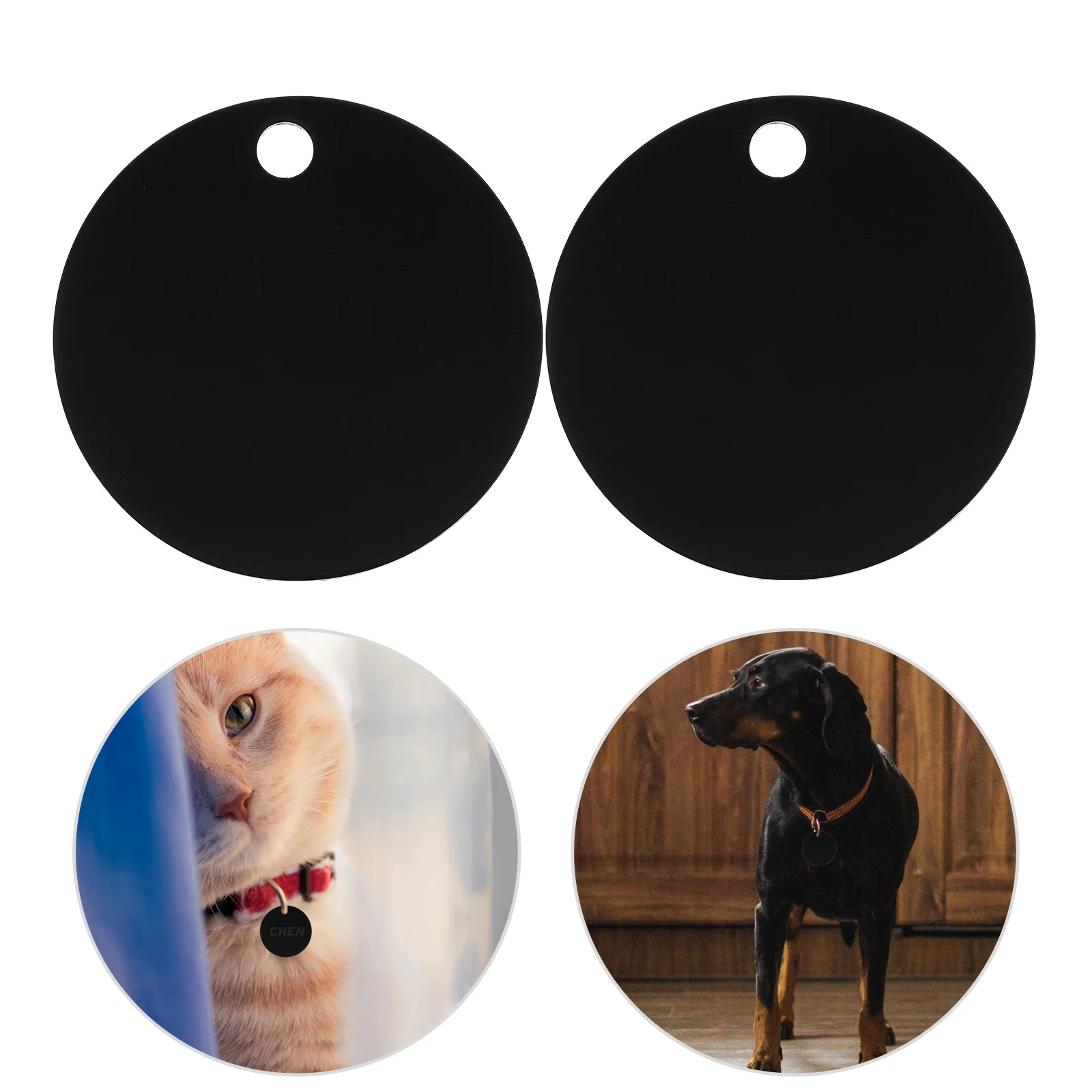 25 Pcs Round Label Pendant Tags Black Aluminum 35mm DIY Engraving Pet ID Cat Dog Blank Bulk Hanging Accessories
25 Pcs Round Label Pendant Tags Black Aluminum 35mm DIY Engraving Pet ID Cat Dog Blank Bulk Hanging Accessories