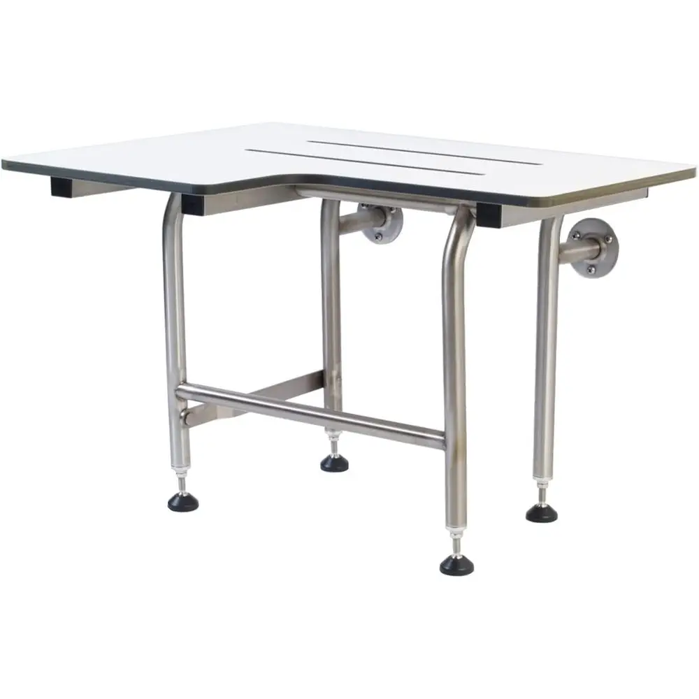 Heavy-Duty ADA Shower Seat with Legs, 600lbs Capacity, Wall-Mounted for Elderly & Disabled, 34.5x21 Right-Hand
Heavy-Duty ADA Shower Seat with Legs, 600lbs Capacity, Wall-Mounted for Elderly & Disabled, 34.5x21 Right-Hand