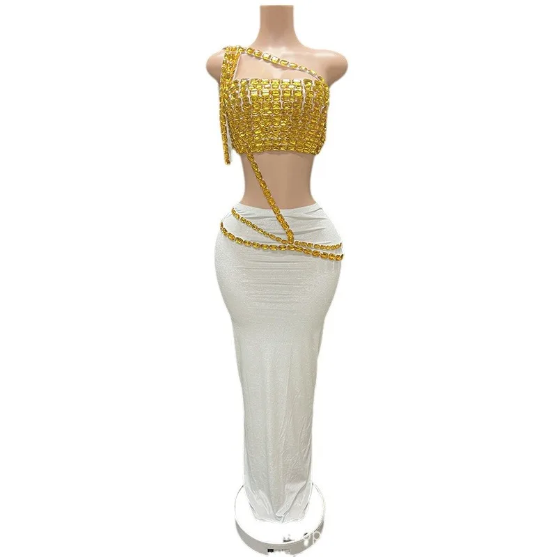 Autumn New Gold Luxury Bright Diamond Temperament Evening Wear Birthday Banquet Photo Studio Awards Ceremony Host Abiti Da Festa
Autumn New Gold Luxury Bright Diamond Temperament Evening Wear Birthday Banquet Photo Studio Awards Ceremony Host Abiti Da Festa