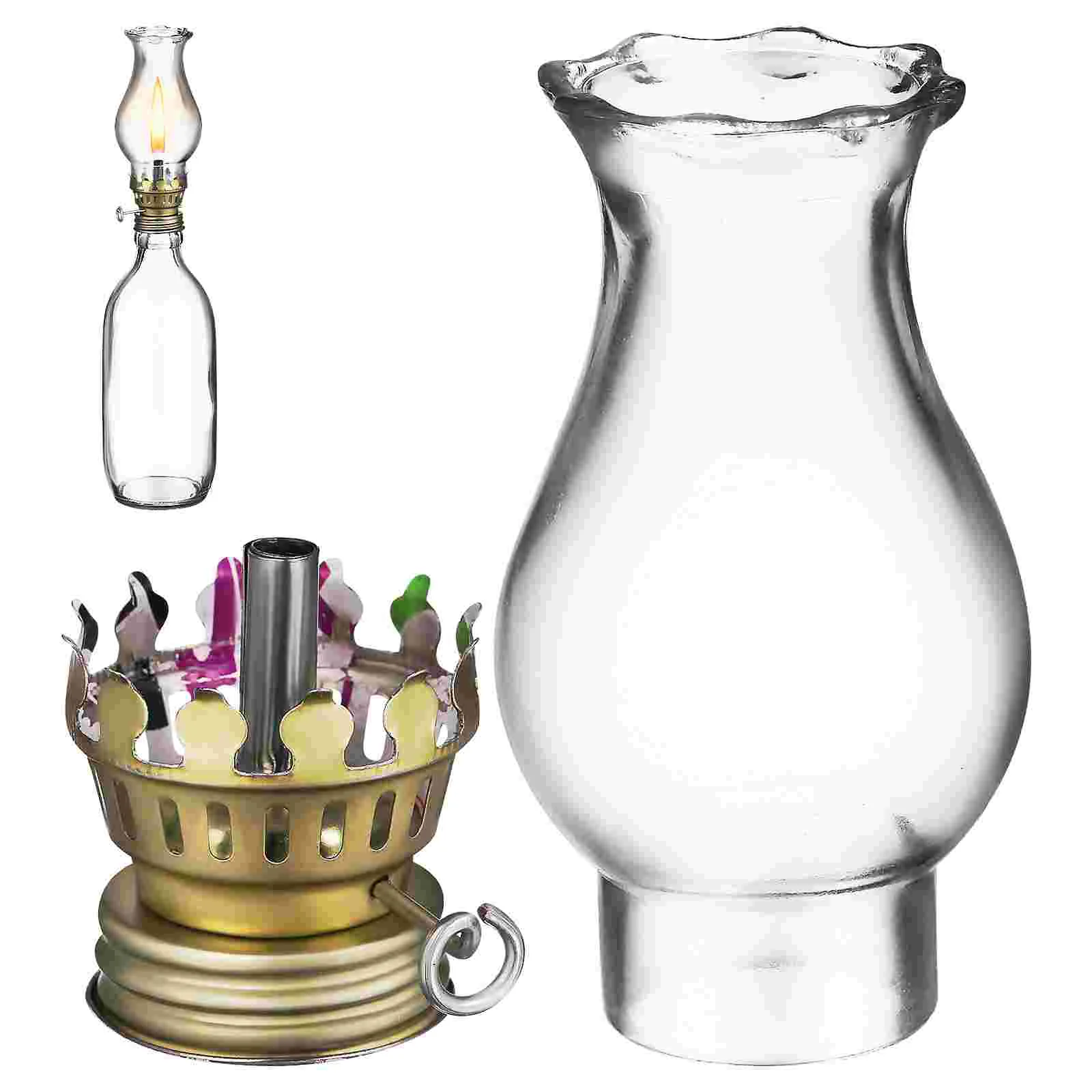 Glass Oil Lamp Accessories Transparent Kerosene Cover Replacement Small Shade Burner Hurricane Globes Chimney for Vintage
Glass Oil Lamp Accessories Transparent Kerosene Cover Replacement Small Shade Burner Hurricane Globes Chimney for Vintage