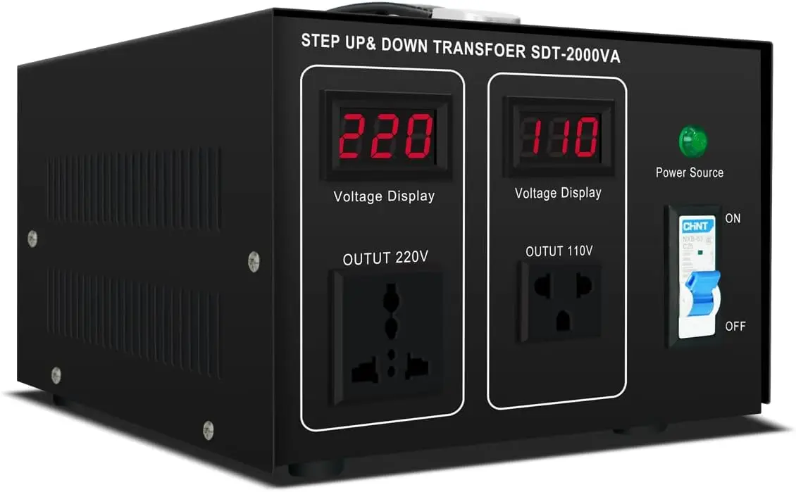 Step UP/Down Transformer 220v to 110v, 2000W 110 to 220 Voltage Converter 120v to 240V Heavy Duty Power Transformer
Step UP/Down Transformer 220v to 110v, 2000W 110 to 220 Voltage Converter 120v to 240V Heavy Duty Power Transformer