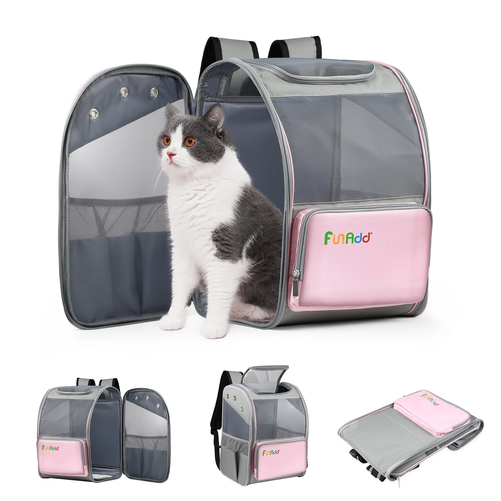 FUNADD 42x31x29cm Fold Breathable Pet Backpack Outdoor Shoulders Portable Cat Bag Collapsible Travel Cat Carrier Bag
FUNADD 42x31x29cm Fold Breathable Pet Backpack Outdoor Shoulders Portable Cat Bag Collapsible Travel Cat Carrier Bag