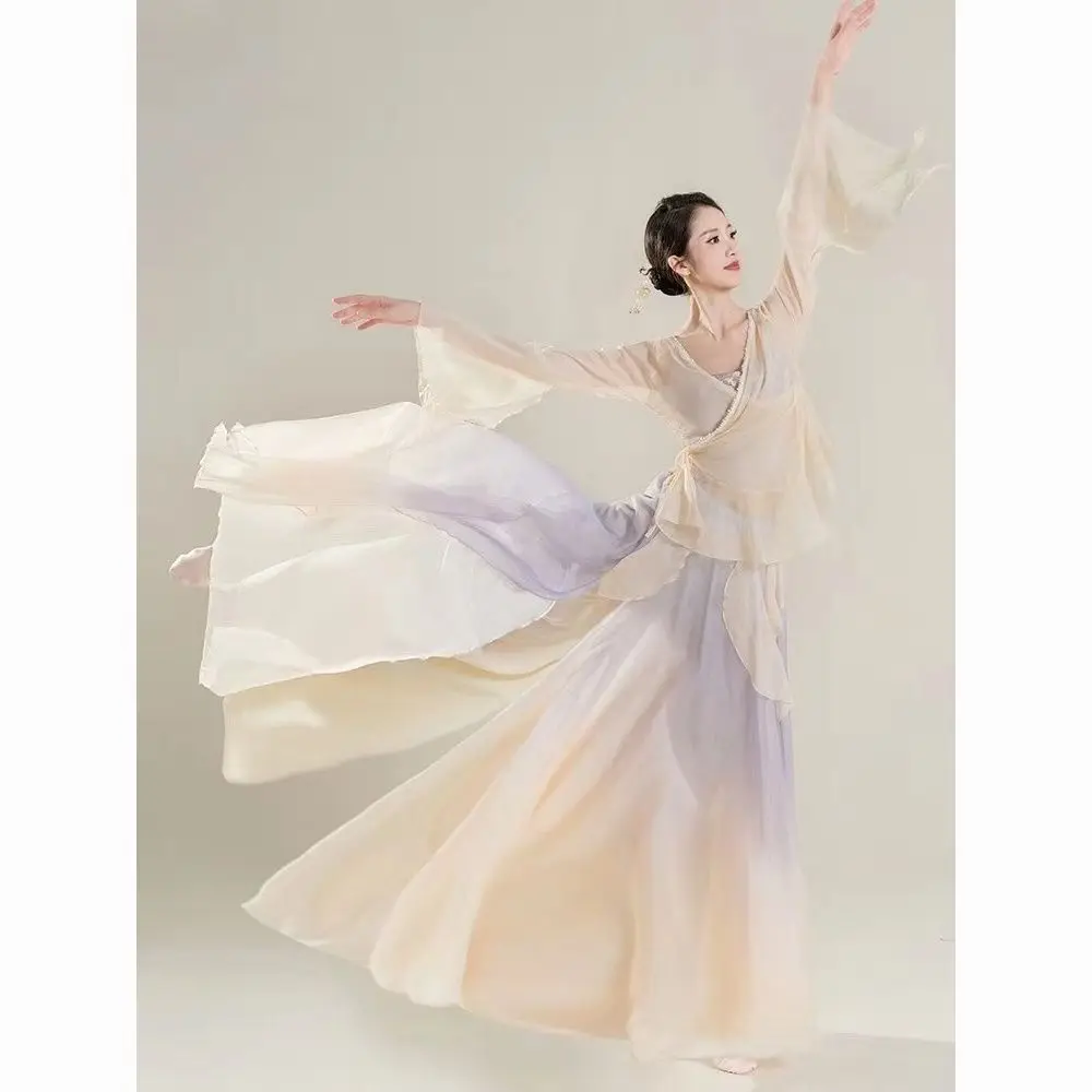 Classical Dance Costumes Elegant Fairy Tops Practice Clothes Chinese Dance Performance Costumes Female Costumes
Classical Dance Costumes Elegant Fairy Tops Practice Clothes Chinese Dance Performance Costumes Female Costumes