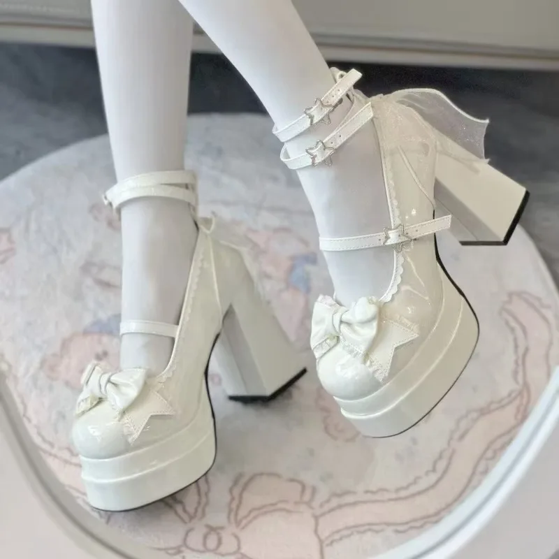New Women's Brand Ladies Shoes Buckle Strap Women's High Heels Fashion Butterfly-knot Dress Best Seller Shallow Mary Jane Shoes
New Women's Brand Ladies Shoes Buckle Strap Women's High Heels Fashion Butterfly-knot Dress Best Seller Shallow Mary Jane Shoes