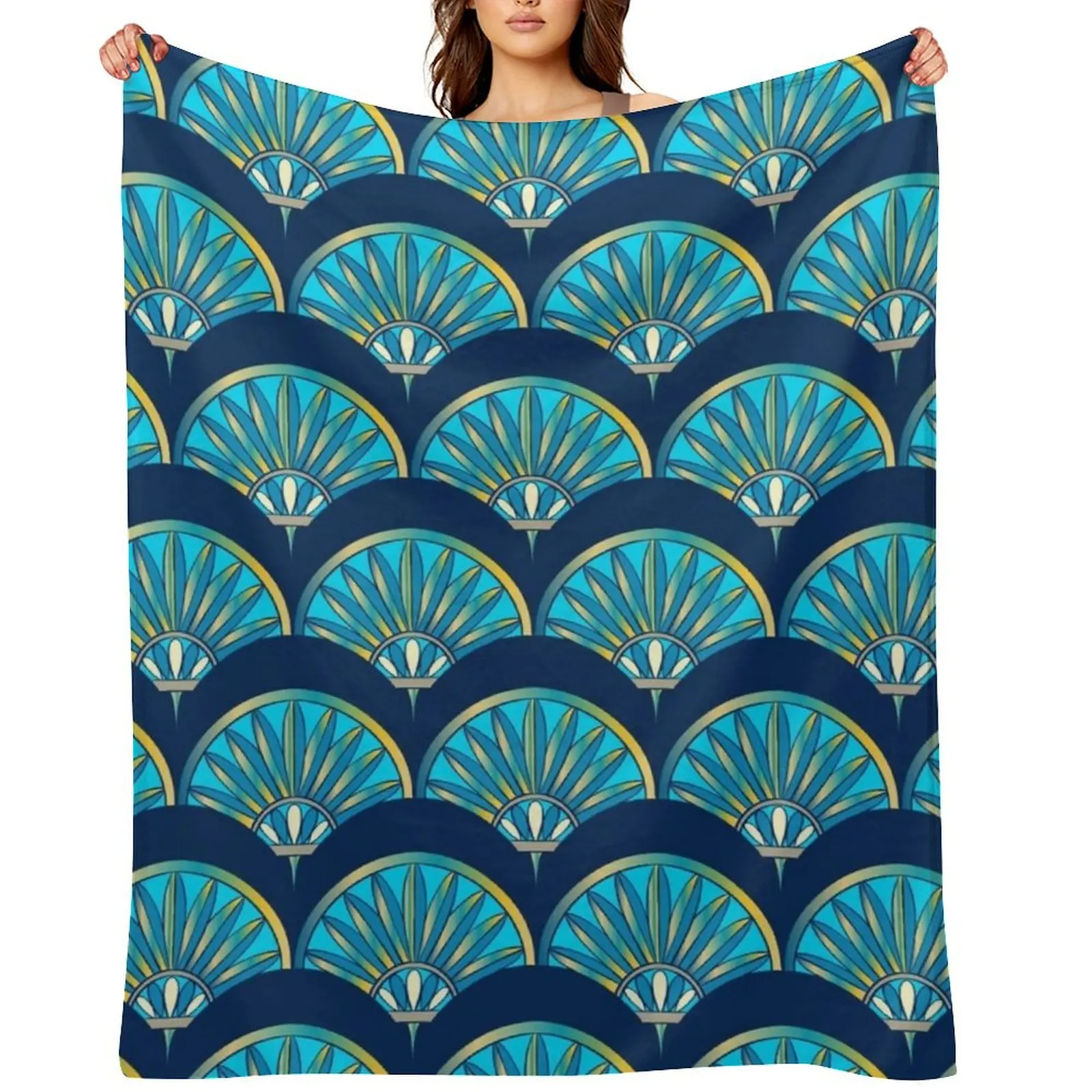 Art Deco Fan Blue #ArtNouveau Throw Blanket Summer Beddings Luxury Brand For Baby Thins Blankets
Art Deco Fan Blue #ArtNouveau Throw Blanket Summer Beddings Luxury Brand For Baby Thins Blankets