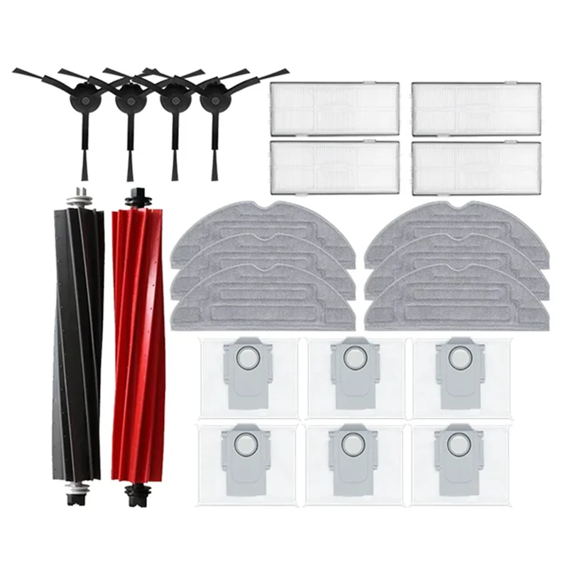 CKFAM-For Roborock S8 S8 Pro Ultra S8+ Main Side Brush Mop Cloths HEPA Filters Dust Bags Robot Vacuum Cleaner Parts
CKFAM-For Roborock S8 S8 Pro Ultra S8+ Main Side Brush Mop Cloths HEPA Filters Dust Bags Robot Vacuum Cleaner Parts