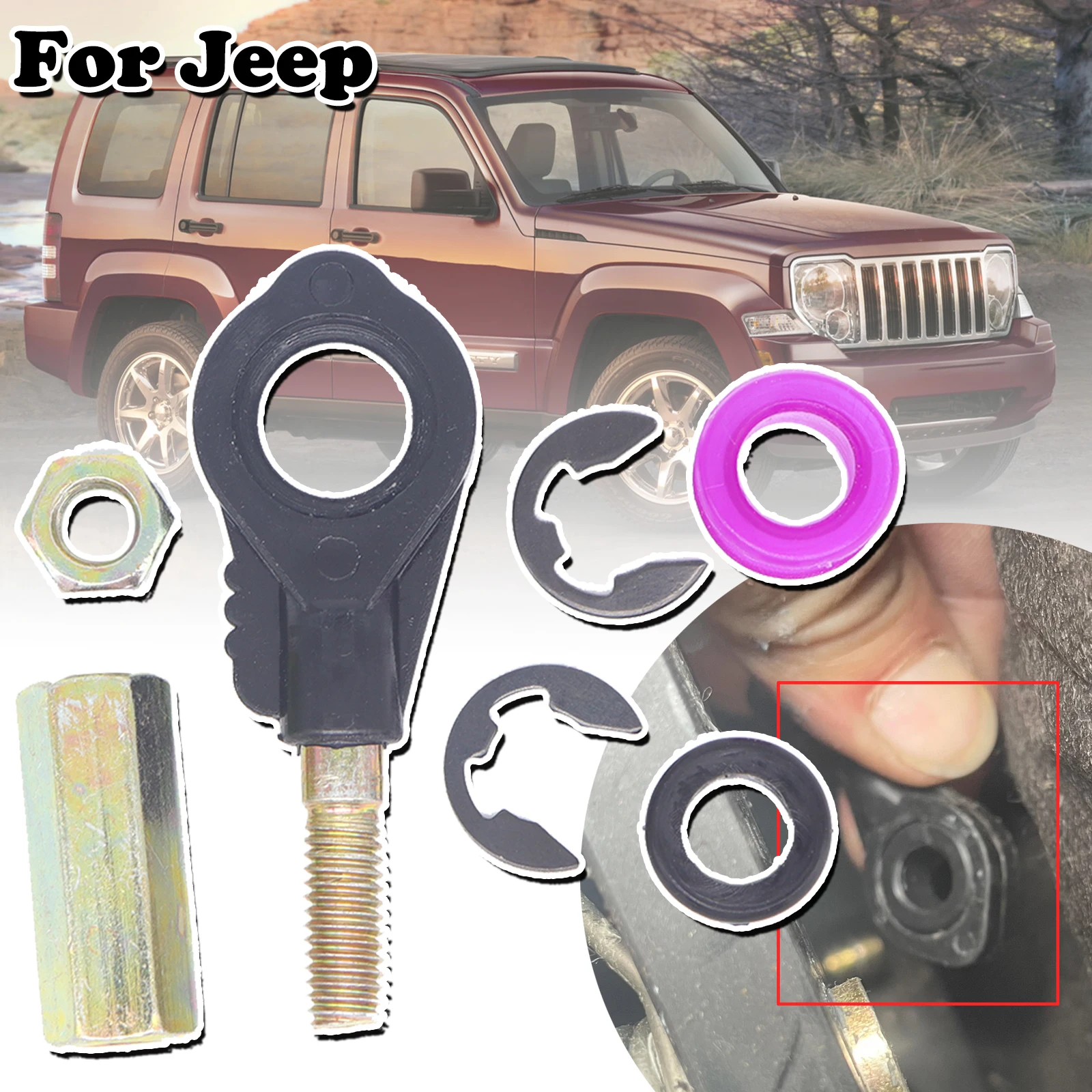 Gear Shift Cable Eyelet Control Bushing Shifter Lever Selector End Rod Connect Adapter For Jeep Commander Grand Cherokee Liberty
Gear Shift Cable Eyelet Control Bushing Shifter Lever Selector End Rod Connect Adapter For Jeep Commander Grand Cherokee Liberty
