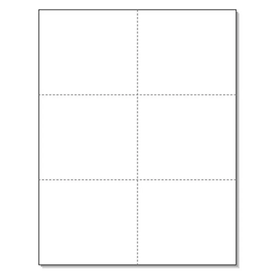 Laser Printer Blank Perforated Cards 6 up per Page for School Registration Delivery Inventory Tags Response RSVP Trip Tickets E
Laser Printer Blank Perforated Cards 6 up per Page for School Registration Delivery Inventory Tags Response RSVP Trip Tickets E