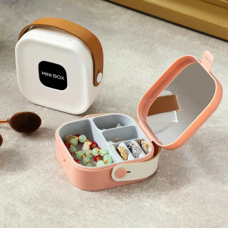 Luxury Jewelry Box with Mirror-PU Leather Tote Storage Case with Silicone Liner & Ring Slots for Earrings/Necklaces/Bracelets
Luxury Jewelry Box with Mirror-PU Leather Tote Storage Case with Silicone Liner & Ring Slots for Earrings/Necklaces/Bracelets