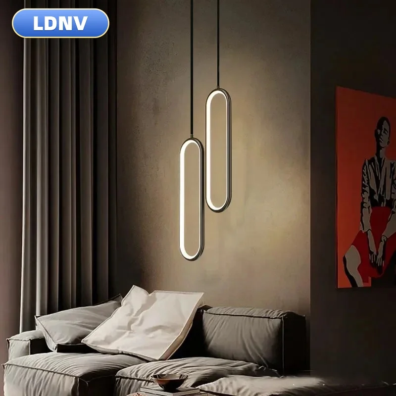 Modern Minimalist LED Pendant Light Bedroom Restaurant Living Room Chandelier Gold Black Decoration Led Lustre Hanging Lamps
Modern Minimalist LED Pendant Light Bedroom Restaurant Living Room Chandelier Gold Black Decoration Led Lustre Hanging Lamps