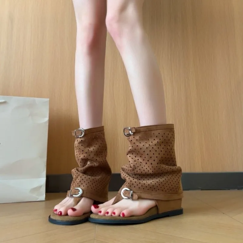 2026 New Toe-up Hollow Breathable Cool Boots Roman Sandals Trouser Tube Boots Heightened
2026 New Toe-up Hollow Breathable Cool Boots Roman Sandals Trouser Tube Boots Heightened