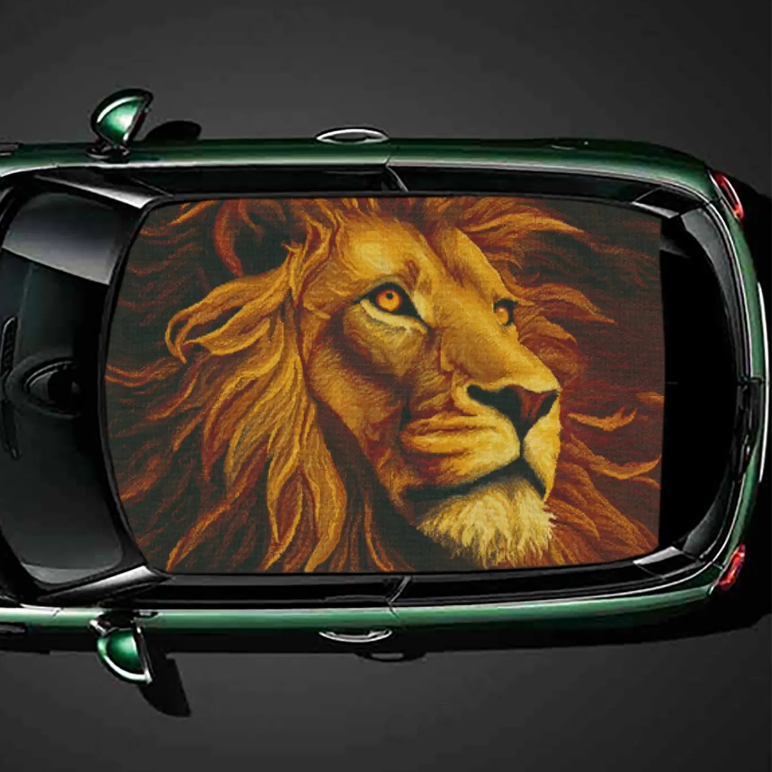 Colorful Golden Lion Car Roof Vinyl Wraps Sticker, Auto Decal, Artistic Vehicle Decoration, Self-adhesive Waterproof Car Exterio
Colorful Golden Lion Car Roof Vinyl Wraps Sticker, Auto Decal, Artistic Vehicle Decoration, Self-adhesive Waterproof Car Exterio
