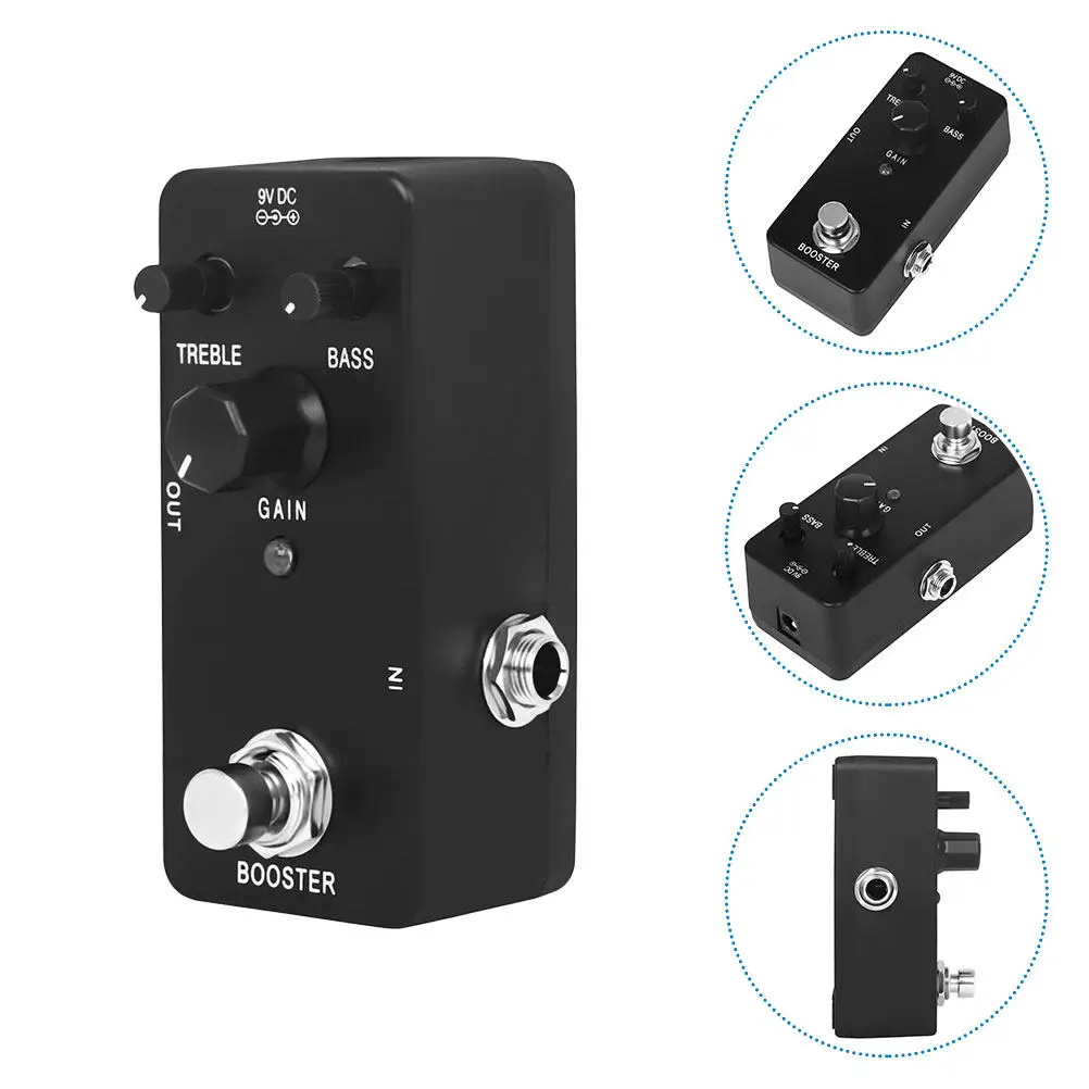 Electric Guitar Single Block Effector High Gain Booster Pedal Simple Operation Powerful Guitar Effects Analog Delay Accessory
Electric Guitar Single Block Effector High Gain Booster Pedal Simple Operation Powerful Guitar Effects Analog Delay Accessory