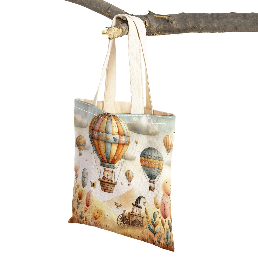 Casual Forest Hot Air Balloonl Shopping Bag Cartoon Women Shopper Bags Double Print Big Capacity Lady Handbag Shoulder Tote
Casual Forest Hot Air Balloonl Shopping Bag Cartoon Women Shopper Bags Double Print Big Capacity Lady Handbag Shoulder Tote