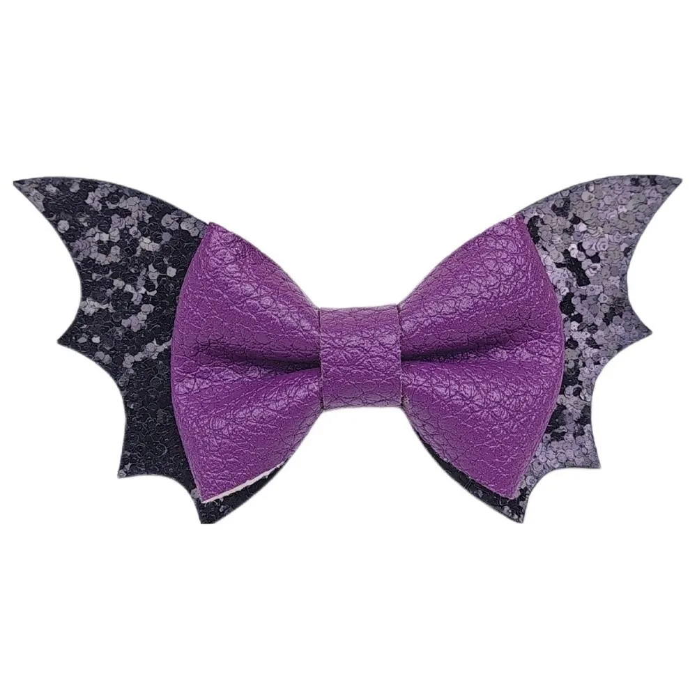 2 pcs/set Cute Design Bow Bat Wing Hair Clips Black Color Double Layered Halloween Barrettes Unique Glitter Sequins Hairpin Girl
2 pcs/set Cute Design Bow Bat Wing Hair Clips Black Color Double Layered Halloween Barrettes Unique Glitter Sequins Hairpin Girl