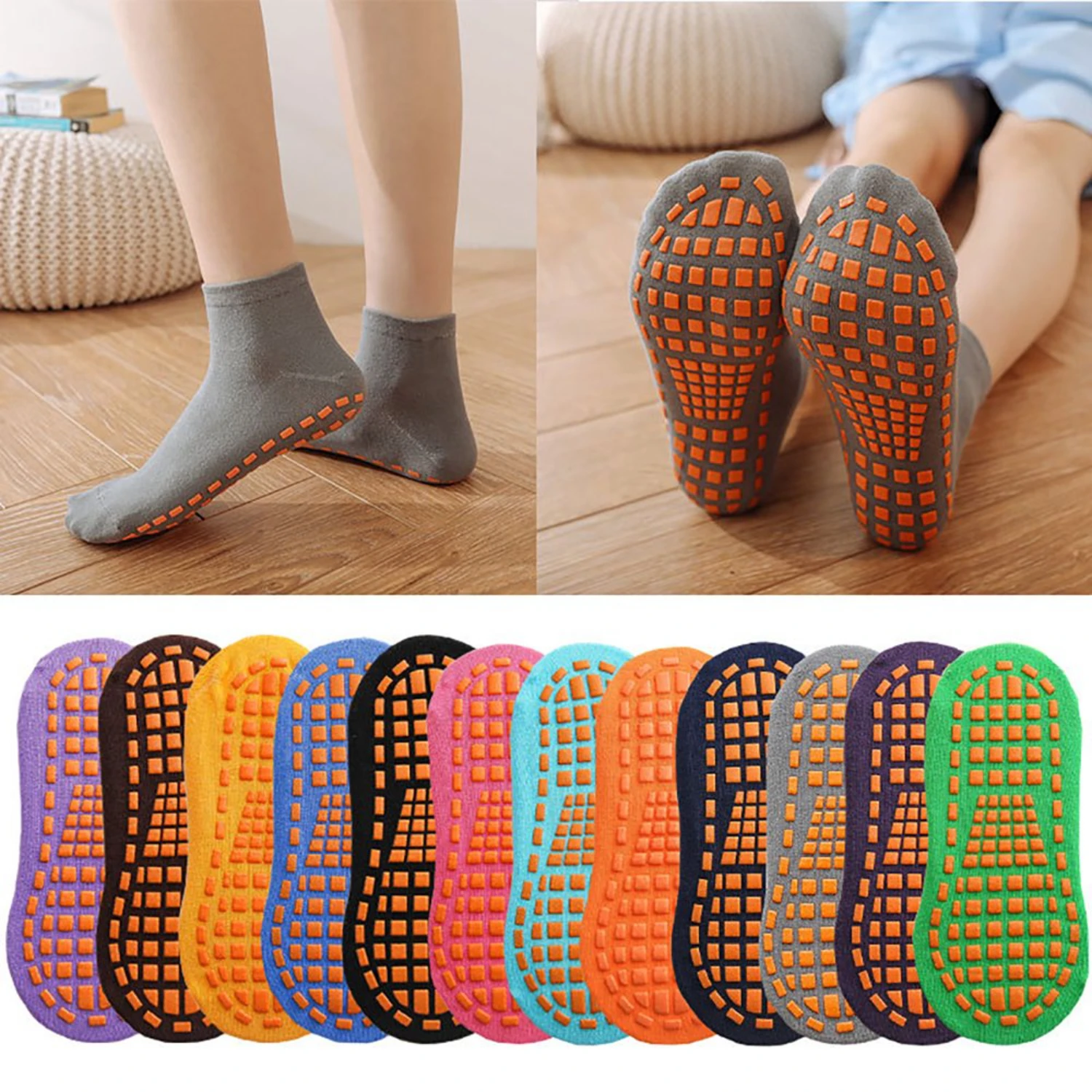 Women's Non Slip Grip Socks for Yoga Pilates - Slipper Socks with Grippers
Women's Non Slip Grip Socks for Yoga Pilates - Slipper Socks with Grippers