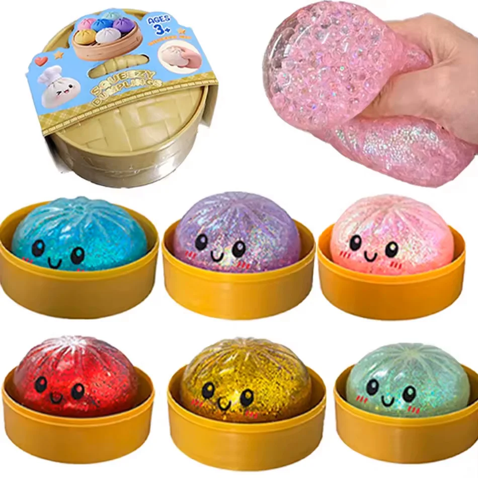 New 12pcs Glitter Dumpling Glitter Dumpling Squishy with Box Dumplings Sensory Squeeze Toy for Stress Relief
New 12pcs Glitter Dumpling Glitter Dumpling Squishy with Box Dumplings Sensory Squeeze Toy for Stress Relief