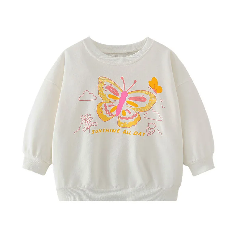 Jumping Meters Girls Long Sleeve Sweatshirt 2-7T Butterfly Animal Print Baby Tops Autumn Winter Children's Clothing
Jumping Meters Girls Long Sleeve Sweatshirt 2-7T Butterfly Animal Print Baby Tops Autumn Winter Children's Clothing