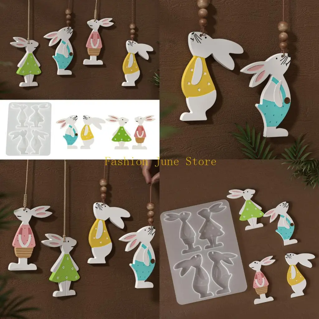 N5KA Flexible Silicone Craft Mold Ornament Moulds Suitable for Rabbit Shaped Pendant
N5KA Flexible Silicone Craft Mold Ornament Moulds Suitable for Rabbit Shaped Pendant