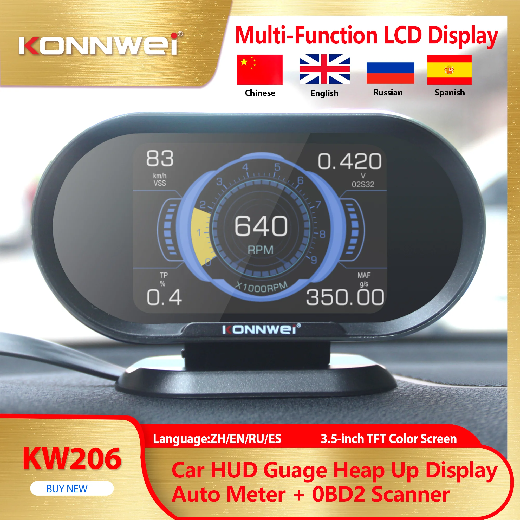 Диагностический HUD-сканер KONNWEI KW206 2026 года для автомобилей, считыватель кодов OBD2, многофункциональный автомобильный инструмент с ЖК-дисплеем и функцией сигнализации
Диагностический HUD-сканер KONNWEI KW206 2026 года для автомобилей, считыватель кодов OBD2, многофункциональный автомобильный инструмент с ЖК-дисплеем и функцией сигнализации