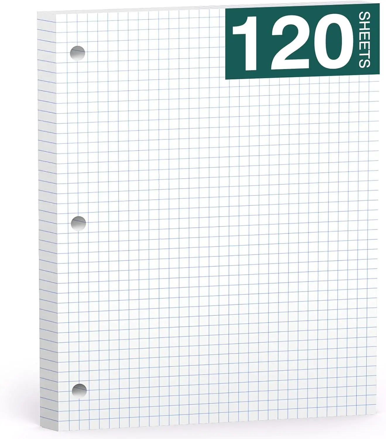Loose Leaf Graph Paper Notebook 8x10.5, 120 Sheets, 3-Hole Punched, 4x4 Quad Ruled Grid Writing Pads for Engineering Office
Loose Leaf Graph Paper Notebook 8x10.5, 120 Sheets, 3-Hole Punched, 4x4 Quad Ruled Grid Writing Pads for Engineering Office