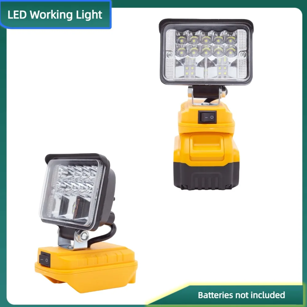 LED Work Light, For DEWALT 18V/20V Lithium-ion Battery Powered Portable Outdoor Light with USB (excluding Battery)
LED Work Light, For DEWALT 18V/20V Lithium-ion Battery Powered Portable Outdoor Light with USB (excluding Battery)