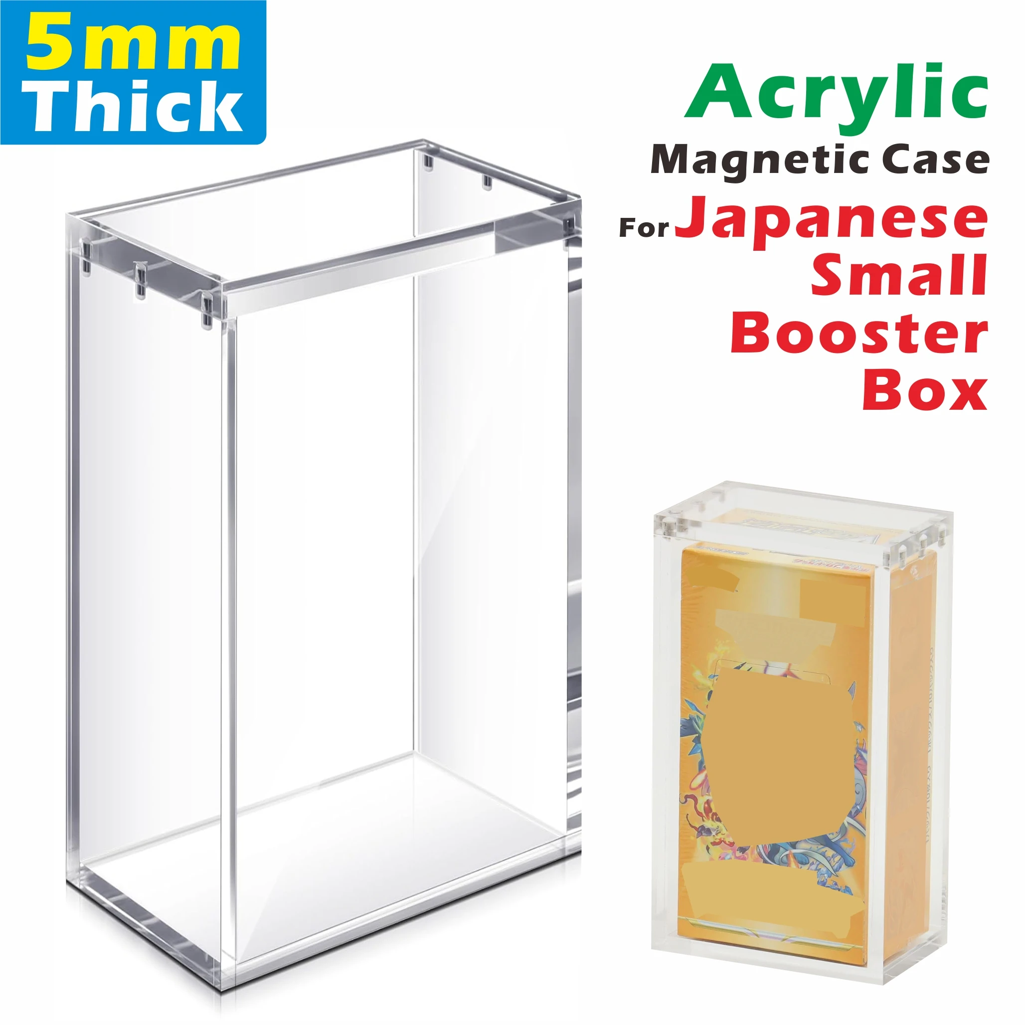Акриловая витрина для японской небольшой бустерной коробки толщиной 5 мм, прозрачная витрина для предметов коллекционирования (внутреннее: 7,6x4,5x14,1 см)
Акриловая витрина для японской небольшой бустерной коробки толщиной 5 мм, прозрачная витрина для предметов коллекционирования (внутреннее: 7,6x4,5x14,1 см)