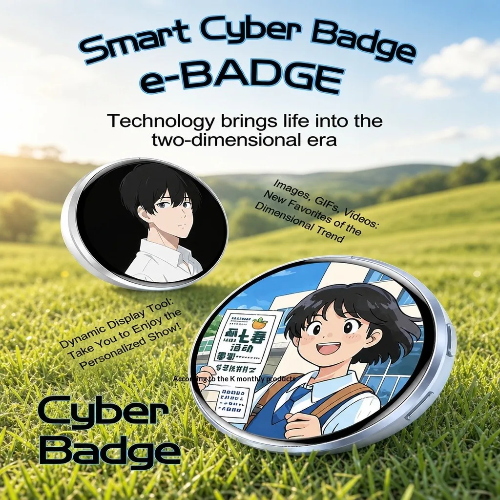 Dynamic 1.7 Inch Touch Screen Electronic Badge Anime E-Badge Display Pin
Dynamic 1.7 Inch Touch Screen Electronic Badge Anime E-Badge Display Pin