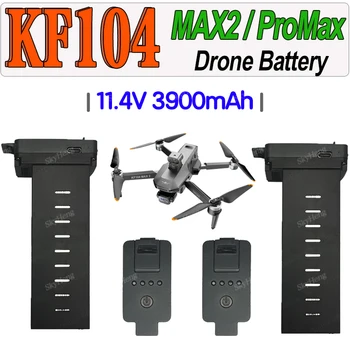 Original KF104 MAX 11.4V 3900mAh Battery For KF104 Pro MAX2 4K GPS Drone Battery Accessories Parts Flight Time 37 Minutes