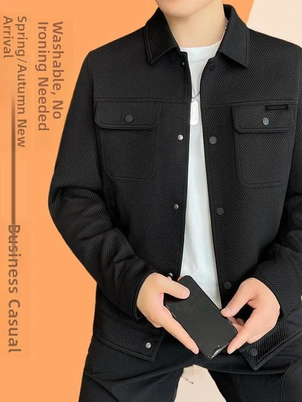 Casual Loose Fit Zipper Collar Jaet for Men Spring Autumn Faionable Workwear ort Sle Polyester Nylon Cosite Fiber
Casual Loose Fit Zipper Collar Jaet for Men Spring Autumn Faionable Workwear ort Sle Polyester Nylon Cosite Fiber