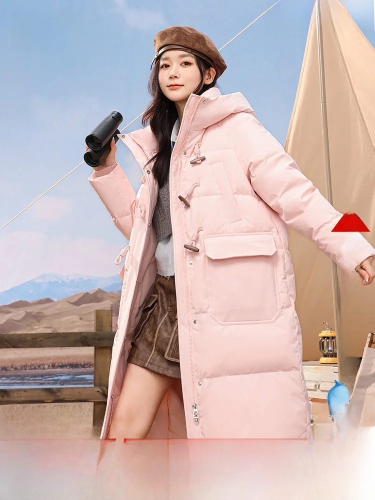Женская удлиненная пуховая куртка Snowy Flight Весна 2026 с капюшоном, утепленная, в корейском стиле, для молодежи, на пуговицах, для повседневной носки
Женская удлиненная пуховая куртка Snowy Flight Весна 2026 с капюшоном, утепленная, в корейском стиле, для молодежи, на пуговицах, для повседневной носки