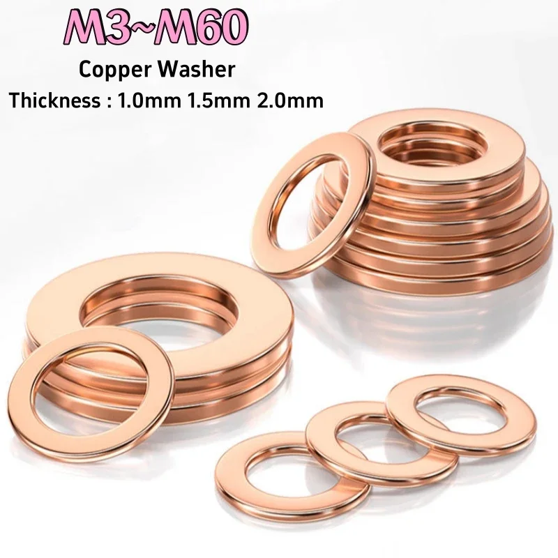 M3M4M5M6M8M10M12M14M16M18M20M22M24M27-M60 Solid Pure Copper Oil Plugs Washer O-ring Gasket Motorcycle Sump Flat Sealing Spacers
M3M4M5M6M8M10M12M14M16M18M20M22M24M27-M60 Solid Pure Copper Oil Plugs Washer O-ring Gasket Motorcycle Sump Flat Sealing Spacers