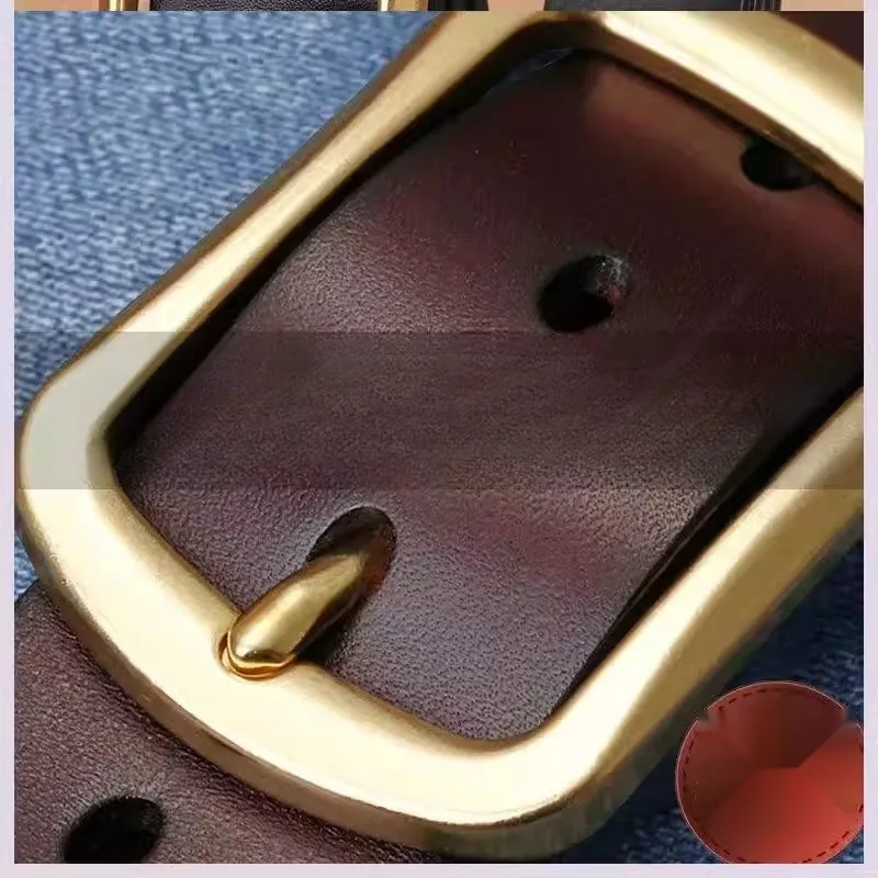 Genuine Leather Belt Men's Color Handmade Waist Belt Needle Buckle No Layer Cutting Casual Style Leather Belt for Men
Genuine Leather Belt Men's Color Handmade Waist Belt Needle Buckle No Layer Cutting Casual Style Leather Belt for Men