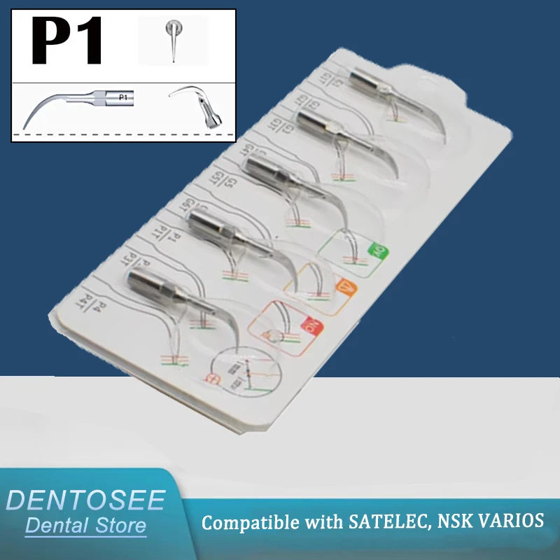 5pcs Dental Ultrasonic Scaler Tips for EMS Woodpecker, Endo Perio Scaling
5pcs Dental Ultrasonic Scaler Tips for EMS Woodpecker, Endo Perio Scaling