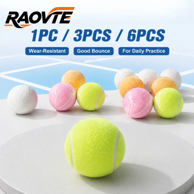 Tennis Ball 1/3/6Pcs Wear-Resistant Highly Elastic Training Ball Tennis for Training Elastic Fiber Rubber Outdoor Tennis Rubber
Tennis Ball 1/3/6Pcs Wear-Resistant Highly Elastic Training Ball Tennis for Training Elastic Fiber Rubber Outdoor Tennis Rubber