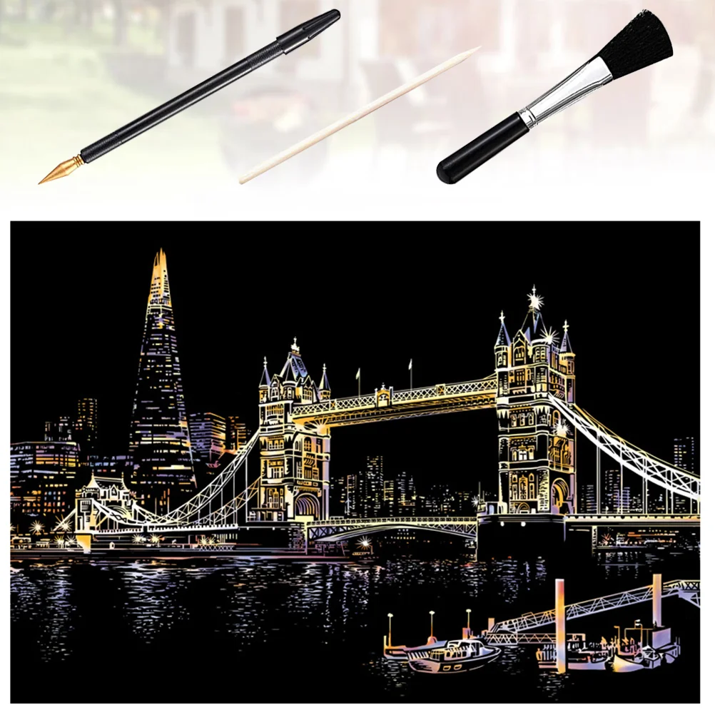 Tower Bridge Picture Kit Scratch Off Notes Gift Paper Set Drawing Papers Painting Bamboo
Tower Bridge Picture Kit Scratch Off Notes Gift Paper Set Drawing Papers Painting Bamboo